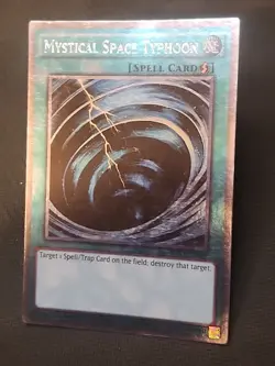 Yu-Gi-Oh Mystical Space Typhoon NKRT-EN040 Limited Edition Platinum Rare MP-LP - Image 2