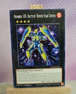 Yu-Gi-Oh! TCG: Number 105: Battlin' Boxer Star Cestus LD10-EN042 - Common - NM - Image 1