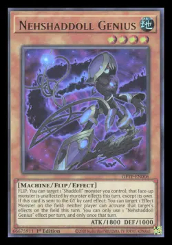 Yu-gi-oh Nehshaddoll Genius Ghosts From the Past #GFTP-EN006 1st Ed Holo 2020 - Image 1