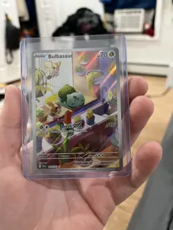Pokemon TCG Bulbasaur Stellar Crown Illustration Holo Card 143/142 - Image 1
