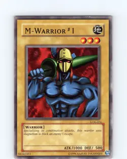 Yu-Gi-Oh TCG M-Warrior #1 LOB-076 Unlimited Regular Common Card LP - Image 1