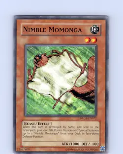 Yu-Gi-Oh TCG Nimble Momonga DLG1-EN072 Unlimited Regular Common Card NM - Image 1