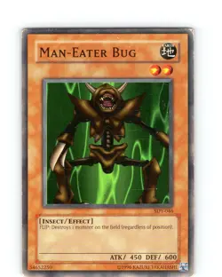 Yu-Gi-Oh TCG Man-Eater Bug SDY-046 Unlimited Regular Common Card Played MP-LP - Image 1