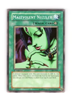 Yu-Gi-Oh TCG Malevolent Nuzzler SDJ-025 1st Edition Regular Common Card LP-NM - Image 1