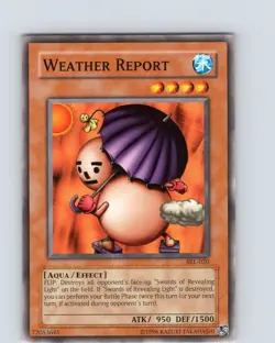 Yu-Gi-Oh TCG Weather Report SRL-020 Unlimited Regular Common Card NM - Image 1