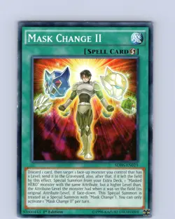 Yu-Gi-Oh TCG Mask Change II SDHS-EN019 1st Edition Regular Common Card Played LP - Image 1