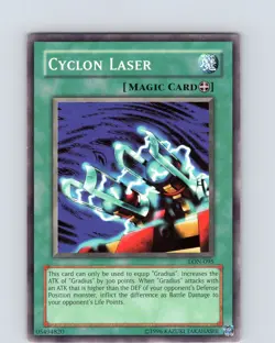 Yu-Gi-Oh TCG Cyclon Laser LON-095 Unlimited Regular Common Card LP-NM - Image 1