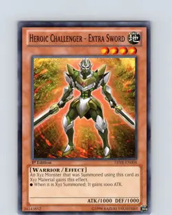 Yu-Gi-Oh Heroic Challenger - Extra Sword ABYR-EN008 1st Edition Common Card NM - Image 1