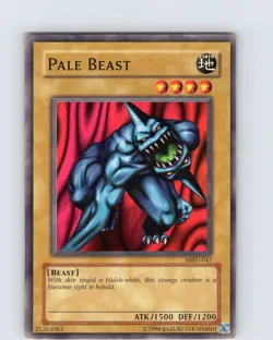 Yu-Gi-Oh TCG Pale Beast MRD-047 Unlimited Regular Common Card Played LP - Image 1