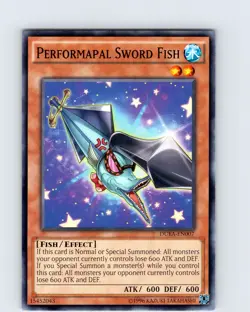 Yu-Gi-Oh TCG Performapal Sword Fish DUEA-EN007 Unlimited Common Card NM - Image 1