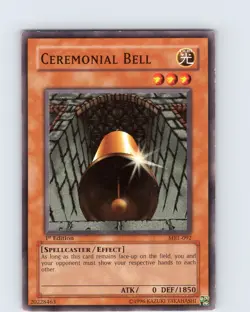 Yu-Gi-Oh TCG Ceremonial Bell MRL-092 1st Edition Regular Common Card LP - Image 1