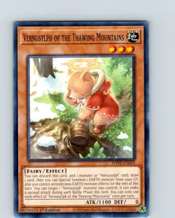 Yu-Gi-Oh TCG Vernusylph Of The Thawing Mountains 1st Edition Common Card NM - Image 1