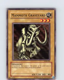 Yu-Gi-Oh TCG Mammoth Graveyard LOB-009 Unlimited Regular Common Card MP-LP - Image 1
