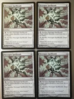 4x Necrogren Spellbomb (NM) Mirrodin Common MRD Magic the Gathering MTG Playset - Image 1