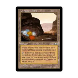 WOTC MtG Weatherlight Gemstone Mine (U) VG - Image 1
