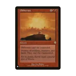 WOTC MtG The List Obliterate (R) NM - Image 1