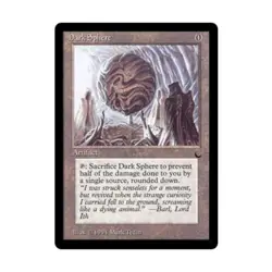 WOTC MtG The Dark Dark Sphere (U) EX - Image 1