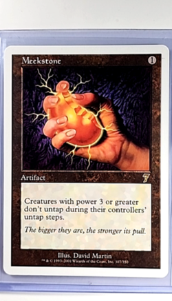 2001 MTG Magic The Gathering 7ED 7th Edition Vintage #307 Meekstone - Image 1