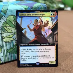 MTG MagicCon Atlanta exclusive promo Sokka, Bold Boomeranger Foil - Image 1