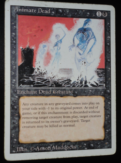 Animate Dead Revised Edition LP Lightly Played MTG Magic the Gathering - Image 1