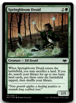 MTG Springbloom Druid C Modern Horizons 181 LP - Image 1