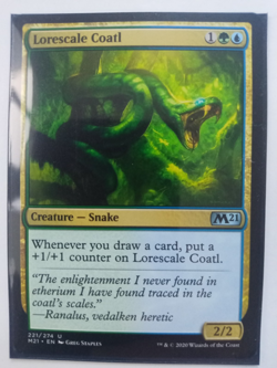 Lorescale Coatl Magic The Gathering Core Set 2021 Snake 221 MTG M21 - Image 1