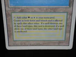 Tropical Island Revised MP Moderately Played MTG Magic the Gathering Dual Land - Image 4