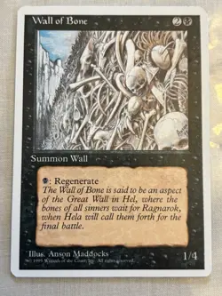 MTG Wall of Bone Alternate 4th Edition Regular Uncommon - Image 1