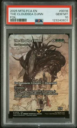 2025 MTG Final Fantasy THE CLOUDSEA DJINN * Through The Ages FOIL #0016 * PSA 10 - Image 1