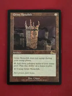 Grim Monolith - Urza's Legacy Magic the Gathering MTG - Image 1