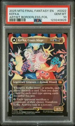 PSA 10 MTG FINAL FANTASY FOIL #0322 KEFKA, COURT MAGE/KEFKA, RULER OF RUIN 2025 - Image 1