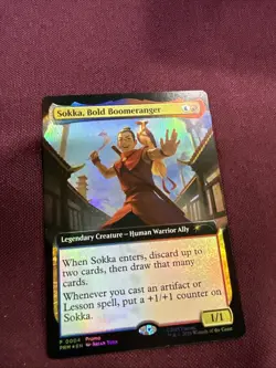 Mtg MagicCon Atlanta promo Sokka, Bold Boomeranger Foil - Image 1