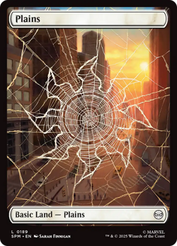 Plains (189) Marvel's Spider-Man NM Land Basic Land MAGIC MTG CARD ABUGames - Image 1