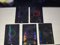 Phyrexia All Will Be One MTG Oil Slick Raised Foil Land Set of 5 1 of each land - Image 1
