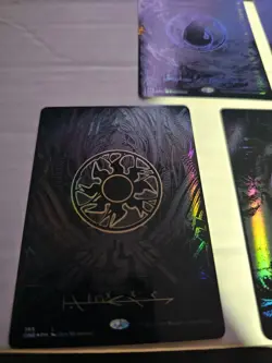 Phyrexia All Will Be One MTG Oil Slick Raised Foil Land Set of 5 1 of each land - Image 2