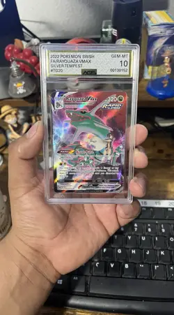 PSA 10 GEM MINT - Rayquaza VMAX #TG20 Pokemon TCG Silver Tempest - Image 1