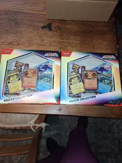 Pokemon TCG Scarlet & Violet Prismatic Evolutions Poster Collection Box Lot Of 2 - Image 1