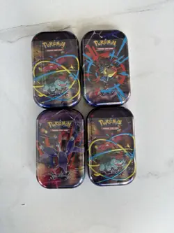 Pokemon Mega Evolutions Mini Tins Lot of 4 Factory Sealed - Image 1