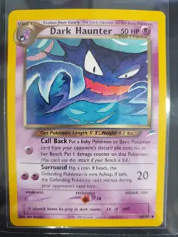 Dark Haunter 36/105 - Neo Destiny Set - Pokemon Card - Excellent Condition - Image 1