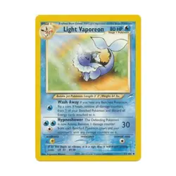 Pokemon Pokemon Neo Destiny Light Vaporeon (U) #52 VG - Image 1