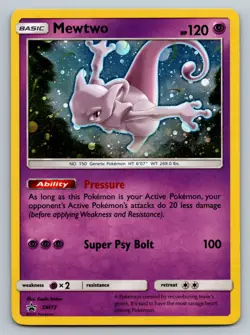 Mewtwo SM77 Holo - Black Star Promo - Pokemon Sun & Moon Promos NM - Image 1