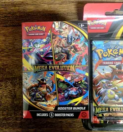 Pokemon TCG Mega Evolution Booster Bundle Sealed 6 Packs IN HAND - Image 3