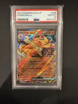 2023 Pokemon Sv2 JP Charizard Ex #006 PSA 10 Gem Mint Super Rare Full Art - Image 1