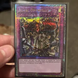 | Yugioh Royal Oppression RA04-EN120 1st Quarter Century Secret Rare NM/M 🔥 | - Image 1