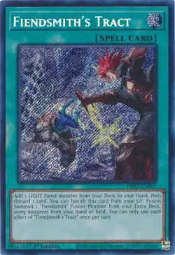Fiendsmith's Tract INFO-EN061 Secret Rare 1st Edition Yugioh Card Near Mint+ - Image 2