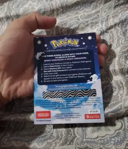 Shiny Miradon Or Koraidon Code Card(unscratched) - Image 1