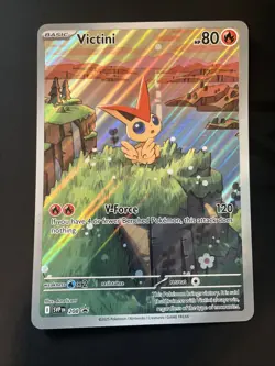 Pokemon TCG Victini Full Art Holo Black Star Promo Card 208 - Image 1
