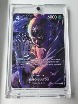 One Piece Card Game Zoro-Juurou ST18-004 Super Rare English Edition SP - Image 1