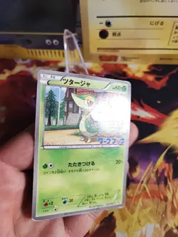 Pokemon Karte Card Snivy Serpifeu BW Promo Game Workbook Black White japanese LP - Image 2