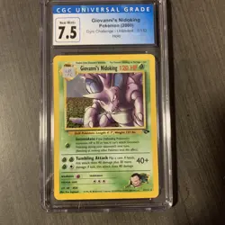 Giovanni's Nidoking HOLO 7/132 - CGC 7.5 - Gym Challenge - Vintage Pokemon Card - Image 2